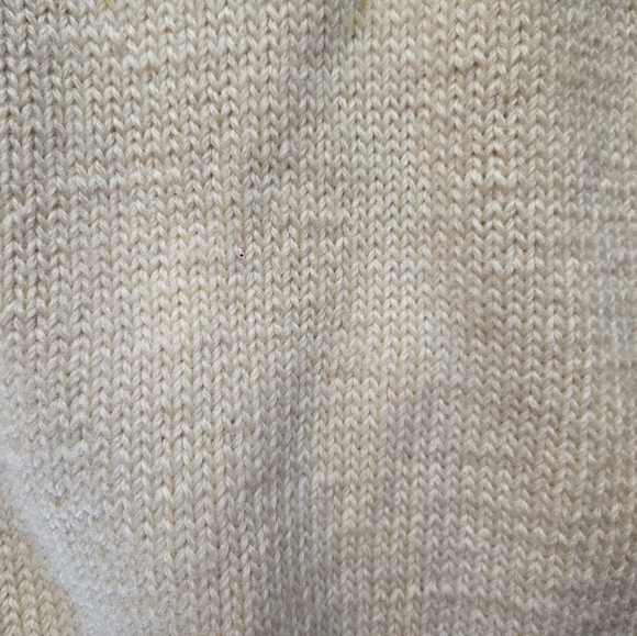 🎈Sale! Vintage 70s Cream Wool Sweater Mr Guy m - Picture 7 of 11